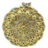 XX-Large Antique Style Diamond Accent Pendant