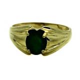 10kt Gold Genuine Jade Estate Ring