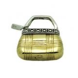 10kt Gold Diamond Hand Bag Pendant