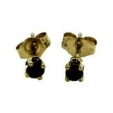 10kt Gold Genuine Sapphire Stud Earrings
