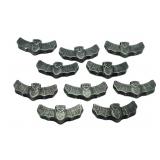 11 Oz. EM Erickson Mint (10) Bat Silver Bars