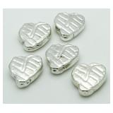 5.50 Oz .999 Fine Silver (5) 1 Toz Baseball Gloves