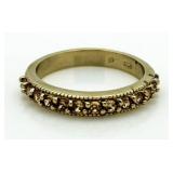 Citrine Half-Eternity Dinner Ring