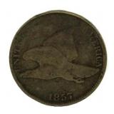1857 Flying Eagle Cent *1st Year