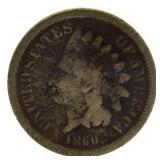 1860 Coper Nickel Indian Head Cent