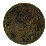 1863 Copper Nickel Indian Head Cent