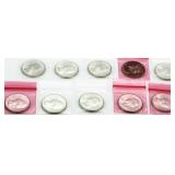 (10) 1960-D AU/BU Washington Silver Quarters