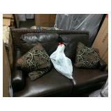 Ashley Leather Nailhead Loveseat