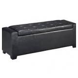Ashley B010-209 Black Storage Ottoman