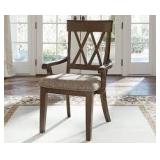 Ashley D727 Beautiful Cherry Arm Chairs