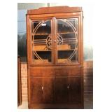 Mid Century Walnut China Cabinet