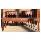 3 pc Solid Cherry Coffee & 2 End Tbls