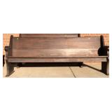 Vintage 76" Church Pew