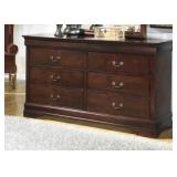 Ashley B376-31 Cherry Louis Philippe Dresser Base