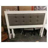 White Tufted Queen Headboard