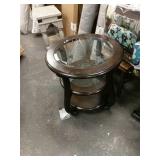 Cherry 3 Tier Round End Table