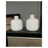White vases