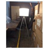 Silver Metal Tri Pod Floor Lamp