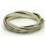 Quality 3 Ring Sterling Silver Bracelet