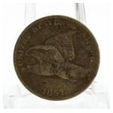 1857 Flying Eagle Cent *1st Year
