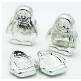 3.32 Oz Penguins .999 Fine Silver Set