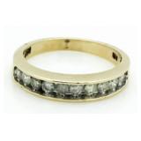 14kt Gold Channel Set 3/4 ct Diamond Band
