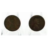 (2) 1912-D & 1933 Lincoln Cents