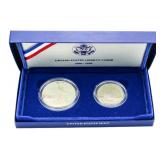 1986-S US Mint Ellis Island 2 Coin Proof Set