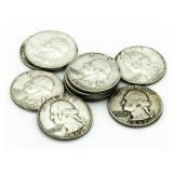 (10) Washington Silver Quarters