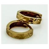 14kt Gold Huggie Hoop Earrings