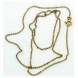 18kt Gold 22" Necklace