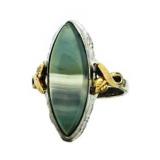 Vintage Fancy Marquise Jade Estate Ring