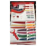 S & D 8 pc Leopard Knife Set