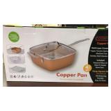 Large 4.5 Quart Copper Pan