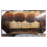 Oil On Canvas Tree Scene