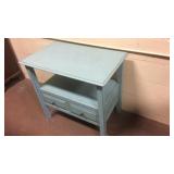 Country Green Painted Accent Table