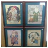 Set (4) Old World Santas