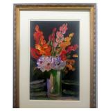 Original Floral Acrylic On Paper - Anna Sandu Ray