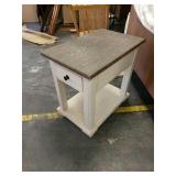 White end table