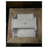 Wall hanging accent shelf w/drawer