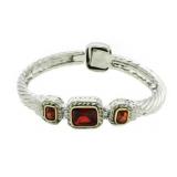 Beautiful Garnet Fashion Cuff Bracelet