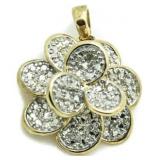 Gorgeous Diamond Accent Flower Pendant