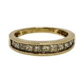 14kt Gold Channel Set 1.00 ct Diamond Ring