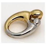 14kt Gold Two Tone Unity Pendant