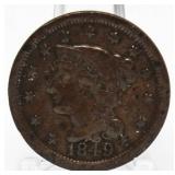 1849 Braided Hair Large Cent