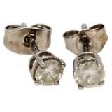 Brilliant 1/2 ct Diamond Solitiare Earrings