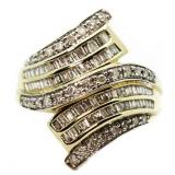10kt Gold 1.00 ct Baguette Diamond Dinner Ring