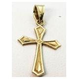 10kt Gold Cross Pendant