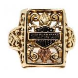 10kt Gold Harley Davidson Designer Ring