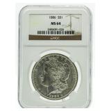 1885-P MS64 Morgan Silver Dollar